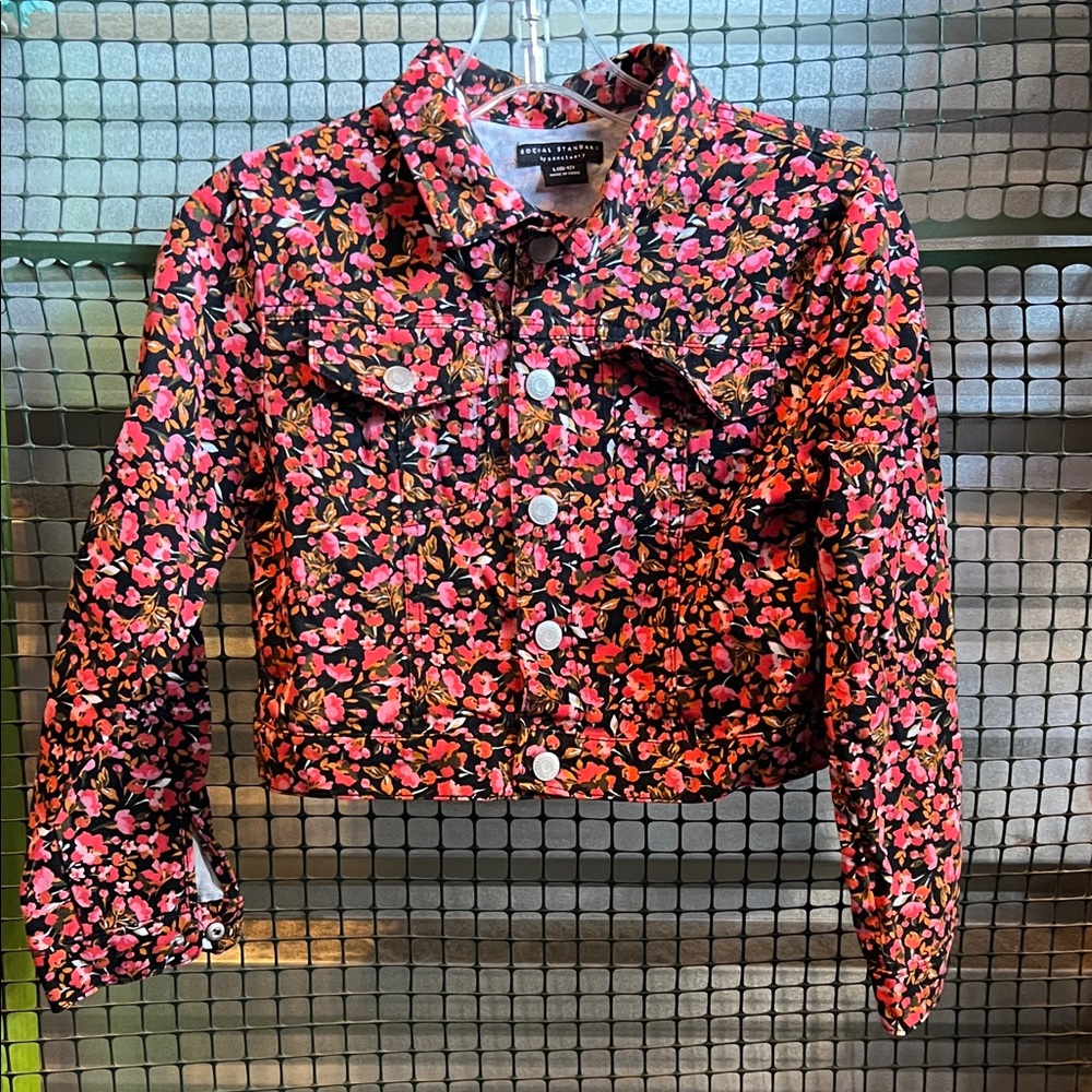 Floral Jean Jacket for Kids